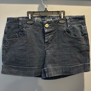 Express denim dress shorts